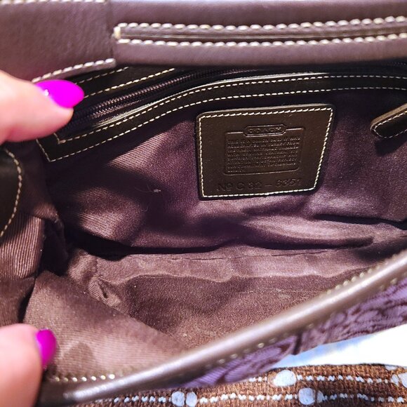 Coach Vintage Small Hobo Bag - Rare Purple Signature - Like New - Picture 7 of 12